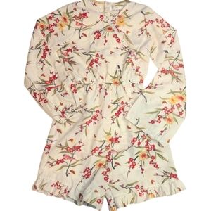Floral Long Sleeve Romper
